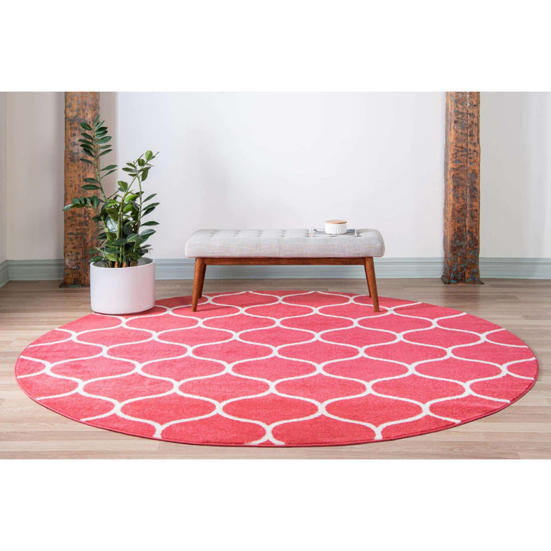 Tellaro Abstract Indoor Rug, Round 4'