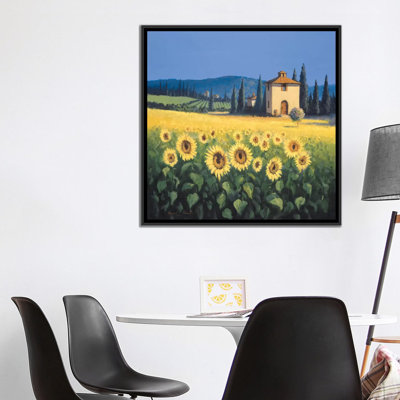 « golden chaleureux i », reproduction sur toile tendue