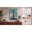 Lighthouse Beacon Art Deco - Wrapped Canvas-396369137-396369139
