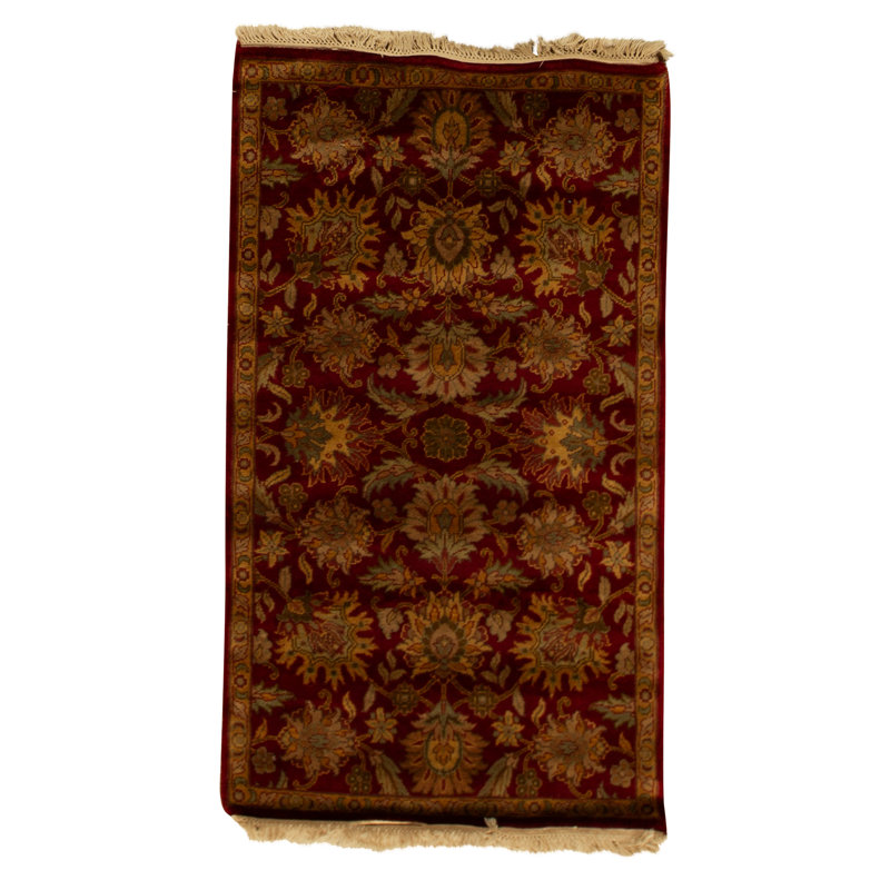 Tapis bleu foncé noué à la main de haute qualité