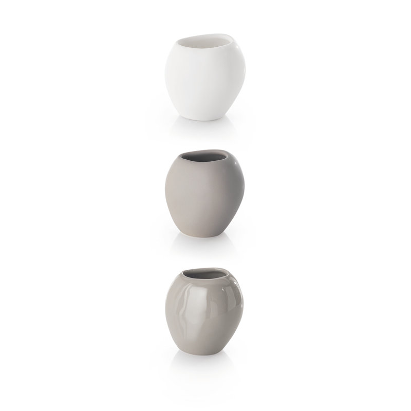 Bosa Porcelain China Bathroom Accessory, Polished Gray