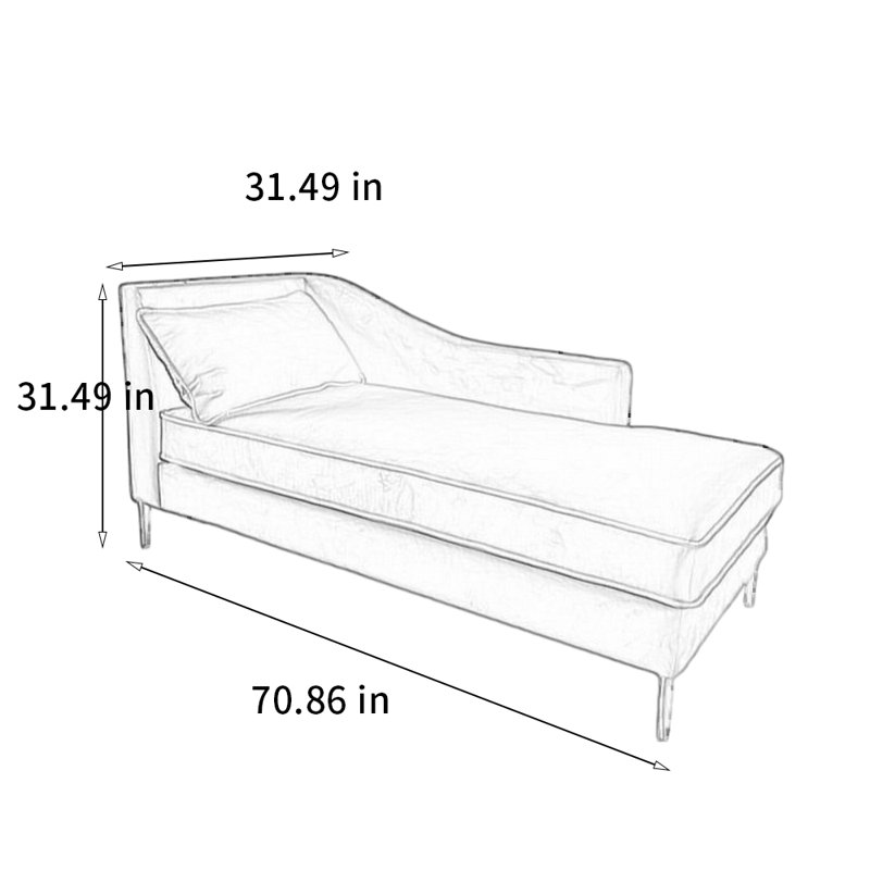 Chaise moderne moderne en bois massif, Orienté à gauche (vu de face)