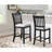 Transitional Dining Chairs Set Of 2 With Slatted Back Design