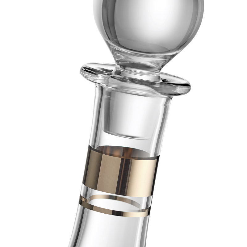 Elegance Decanter Tall Platinum Band 38 fl oz
