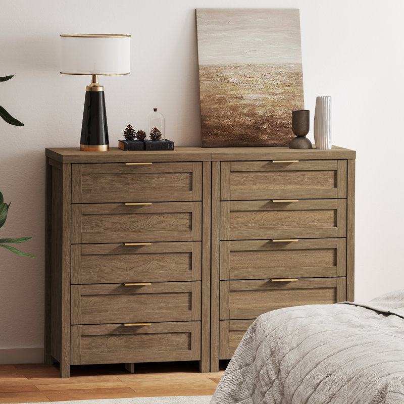 67 cm W Chest of 5 Drawers, Special Walnut