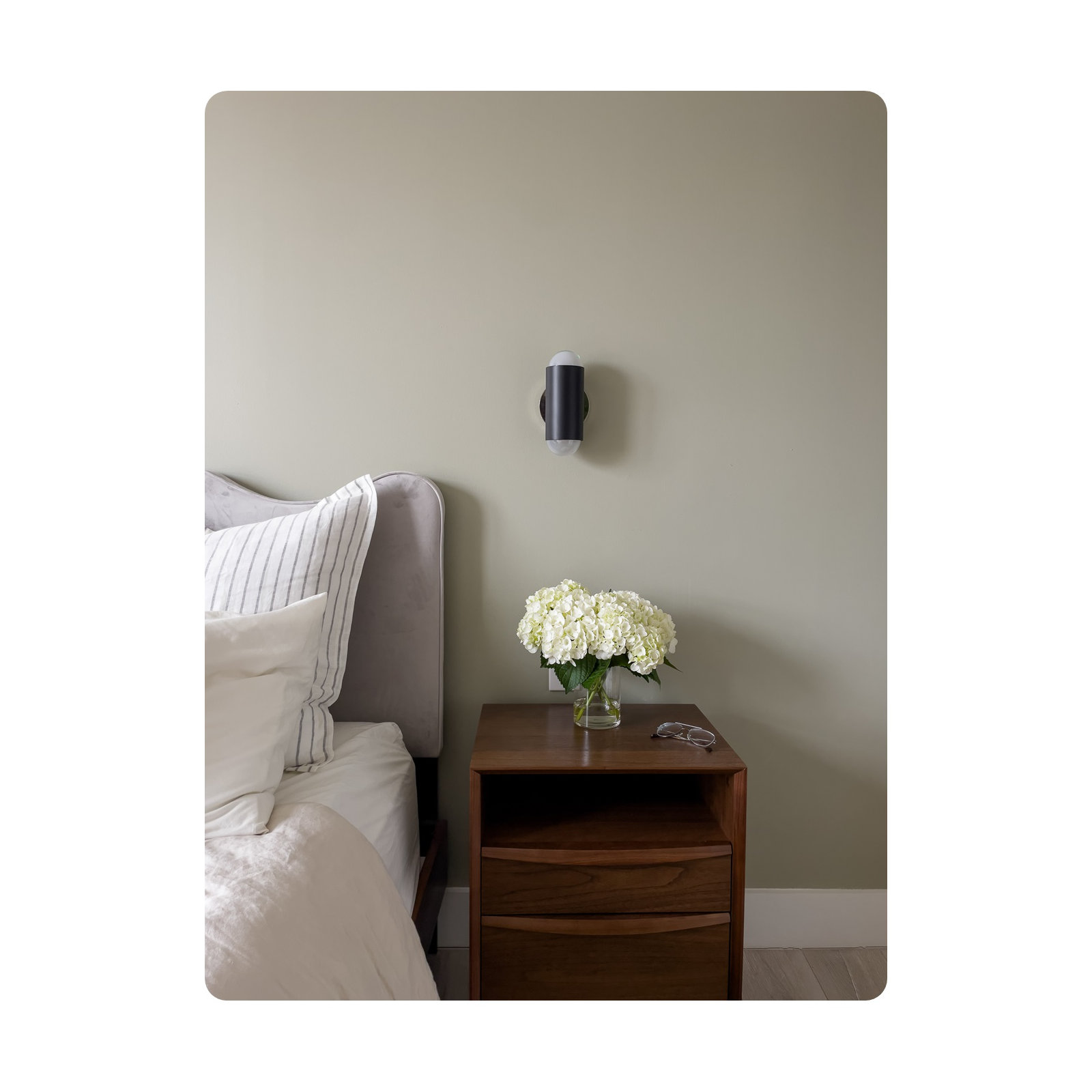 Kira 2 Light Wall Sconce, Polished Nickel/Soft Black