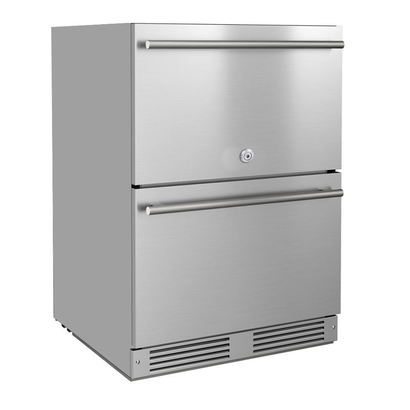 24" Stainless Steel Undercounter Refrigerator Drawers
