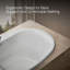 Baignoire encastrée ovale 71-1 / 2 po X 41-1 / 2 po-125076317