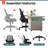 Ergonomic Mesh Home Office Chair with Armrests, Space-Saving Design-85464206-69795180