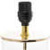Glass Transparent Base Gold Table Lamp with Drum Shade