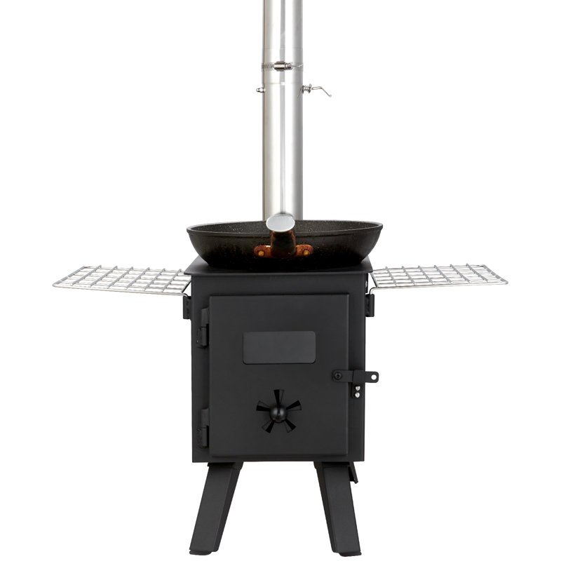 11 Square Feet Natural Vent Freestanding Wood Pellets Stove