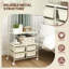 Rolling Storage Cart With 4 Drawers & 2 Shelves Multipurpose Plastic Trolley On Wheels-106694245