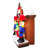 Fraser Hill Farm 6-Ft. Tall Santa Nutcracker Cuckoo Clock Blow Up Christmas Inflatable with Lights, Music