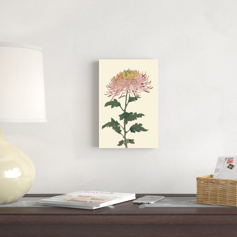 Chrysanthème bloc de bois II, H 12 po x l 8 po
