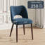 Chaise d'appoint rembourrée en velours avec pieds en bois Modern-1311960515