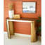 Console ovale en laiton antique
