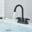 2-handle Bathroom Faucet with Drain Assembly