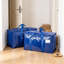 Très grands sacs de rangement pour le déplacement et l'organisation, sacs fourre-tout robustes et imperméables avec poignées renforcées et pochette pour étiquettes, contenants de rangement pour garde-robe pliables pour la literie, les vêtements et le matériel de camping, solution de rangement durable polyvalente
