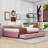 Full Upholstered Sofa Daybed with Drawers-889739984