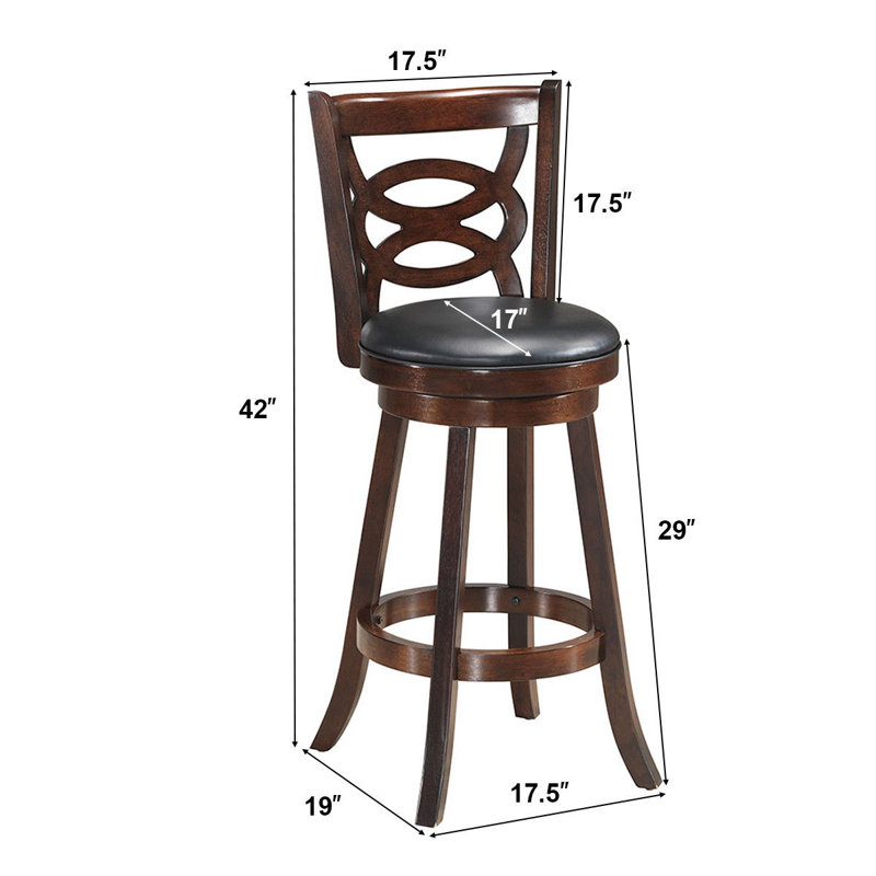 Tabouret de bar et de comptoir pivotant, Tabouret de bar (siège d'une hauteur de 29 po)