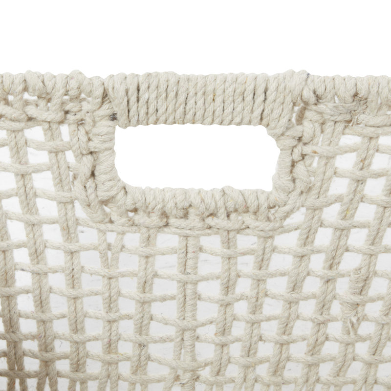 Ensemble de 2 paniers en tissu, Gris clair