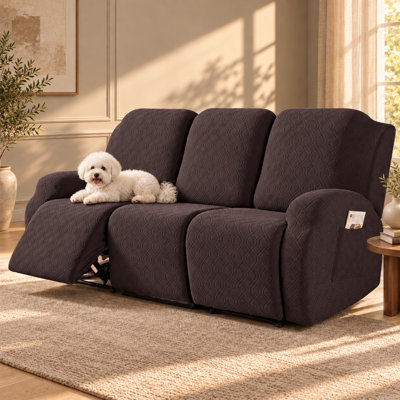 Housse pour canapé inclinable extensible à 3 places Adamstown 