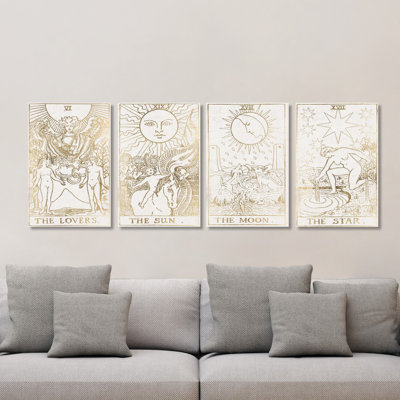 " Tarot Cards " 4 - Pieces