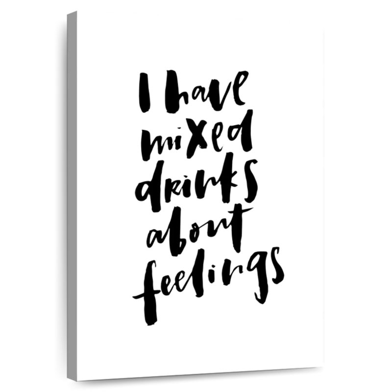I Have Mixed Drinks, 36" H x 24" W