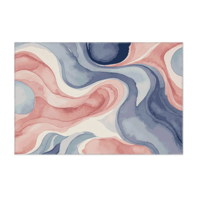 Blush Cascade Indoor And Outdoor Area Rug