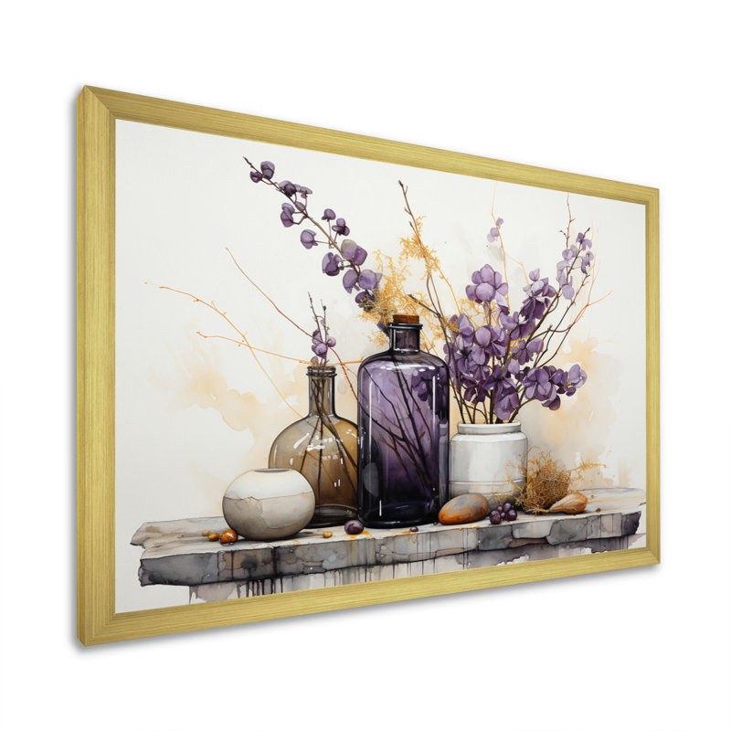 Mauve, beige, minimalisme, équilibre et contraste - reproductions d'art abstrait de natures mortes