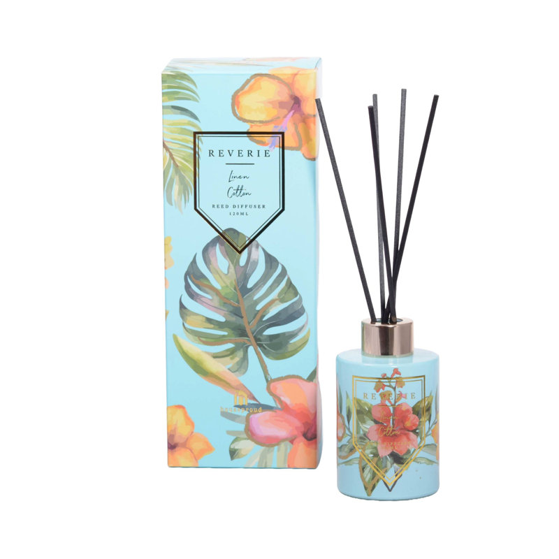 Reed Diffusers And Sticks, Linen Cotton, Blue/Green/Orange
