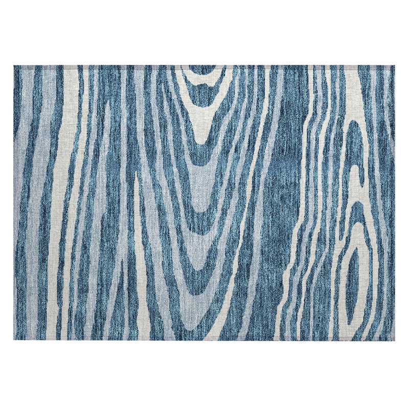 Aquaisha Abstract Indoor / Outdoor Rug, Rectangle 1'8" x 2'6"
