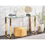 Nurlana 120cm Glass Top Console Table-465391719