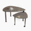 Table basse rotative moderne à 360 degrés pour le salon (table incluse seulement)-221547308