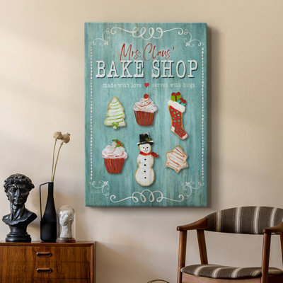 Mrs. Claus Bake Shop -Custom Wrapped Gallery Cavas