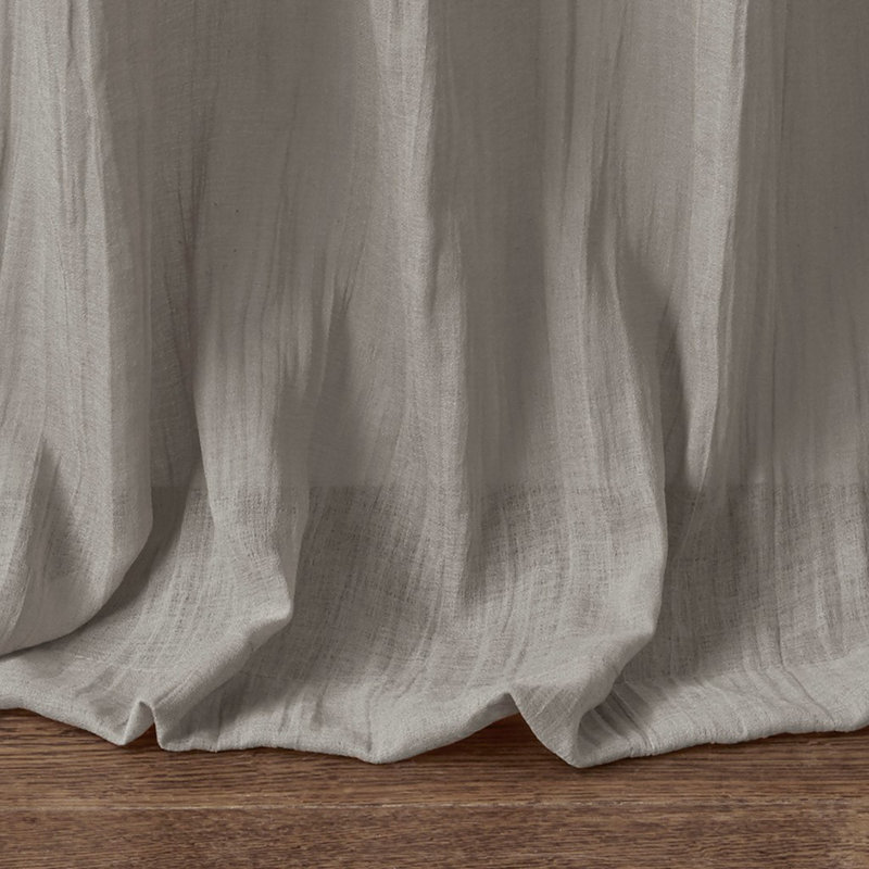 Paire de panneaux de rideau uni (2 pièces), L 42 po x L 84 po, Gris