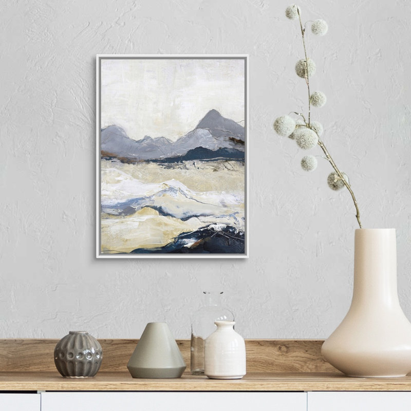 «Out Line 2», reproduction d'art, Toile blanche encadrée, H 18 po x l 14 po x P 1,75 po