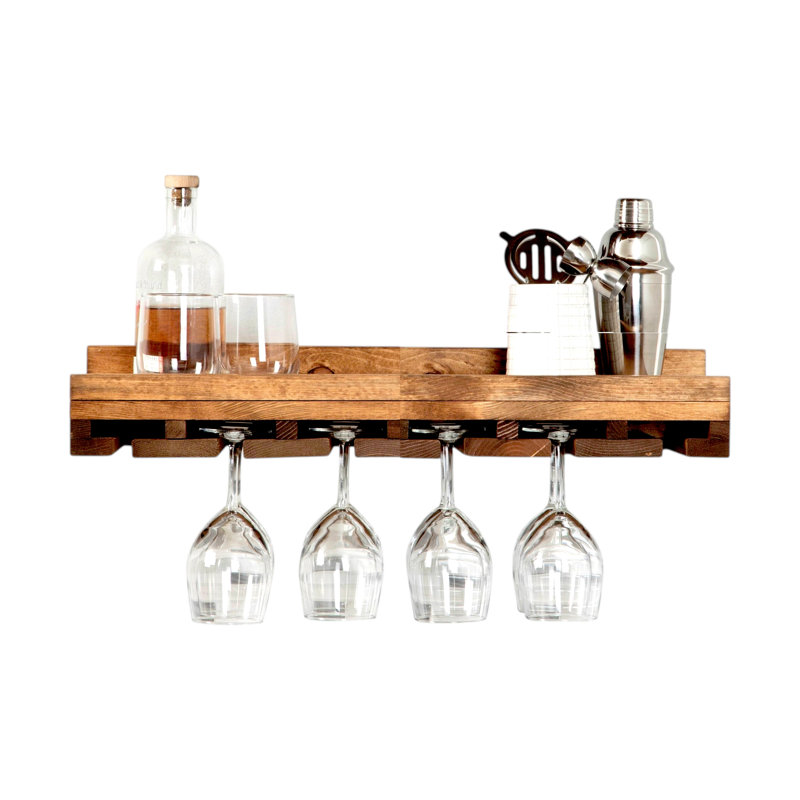 Porte-bouteilles Cask & Timber, 30 pouces, Chêne doré