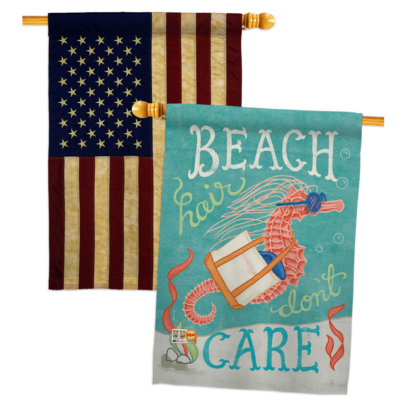 Double Sided 40'' H x 28'' W Polyester House Flag