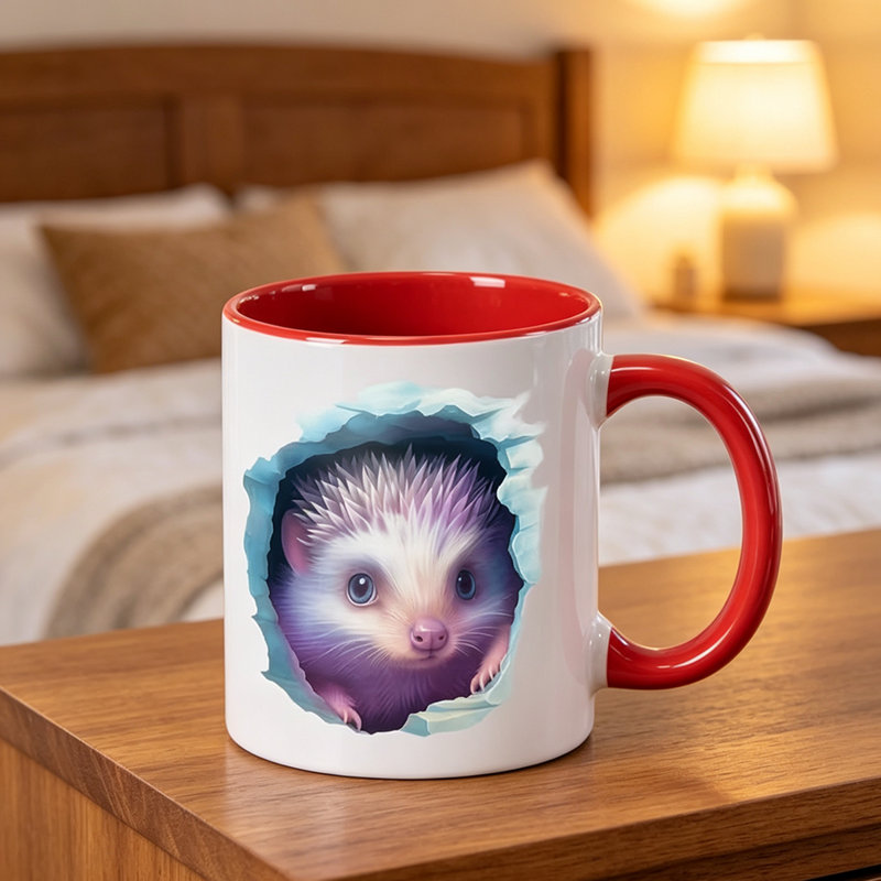 Ceramic Coffee Mug, Red