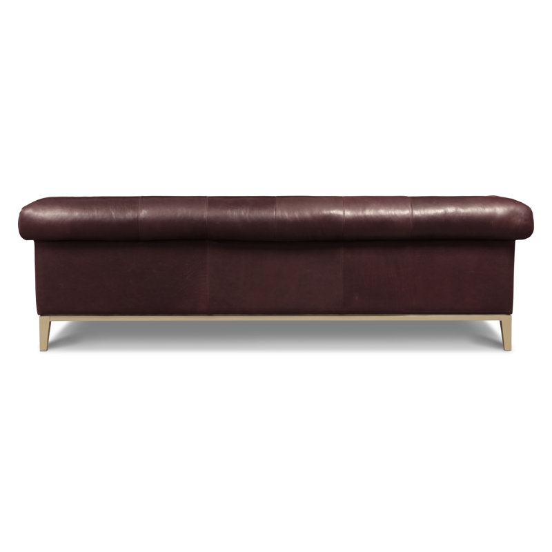 Sloanestreet Leather Sofa, Stainless Steel, Desert (Longhorn)