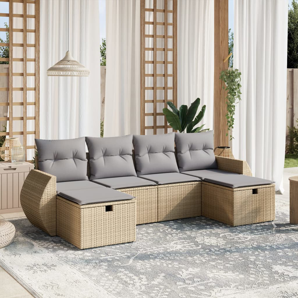 Gartensofa mit Kissen