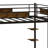 Easy Assembly Loft Bed With Storage And Buckle Fastened Frame Slats