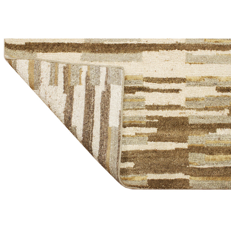 Handmade Wool Area Rug, Rectangle 10' x 14'