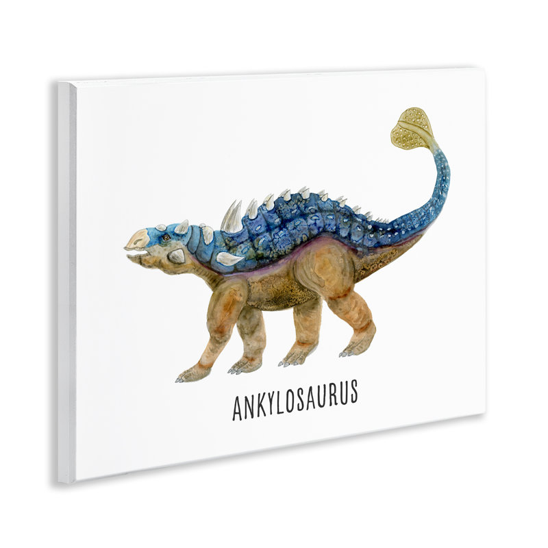  Ankylosaure, dinosaure apprenant, art mural par Brett Blumenthal
