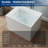 Tidal 35''  Acrylic Freestanding Tub With Seat, Deep Soaking Acrylic Bathtub with Overflow Drain