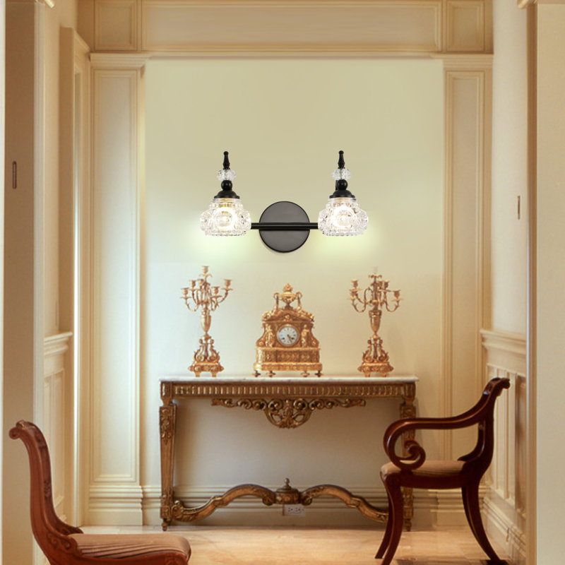 Ernistine Steel Armed Sconce, Black