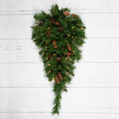 Lighted Faux Pine Swag