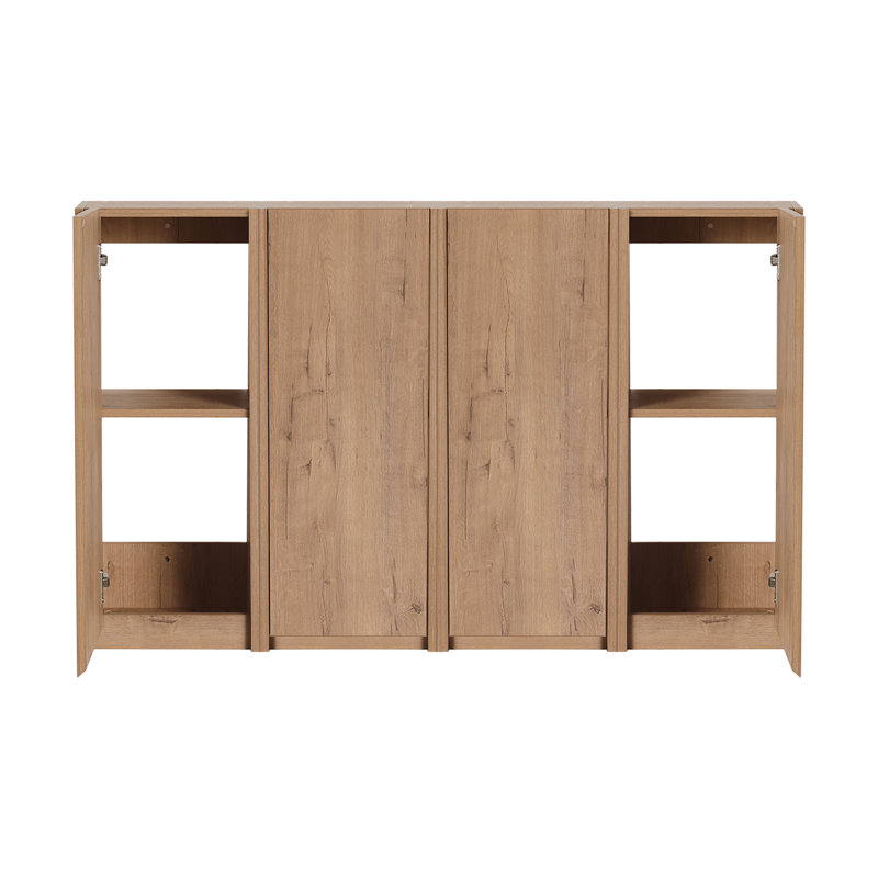 48" Bathroom Side Cabinet, 4-Soft Close Doors, Float Mounting Design