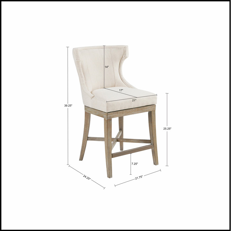 Élégant tabouret de comptoir pivotant avec rembourrage confortable et fabrication durable, parfait pour les cuisines et les bars modernes.